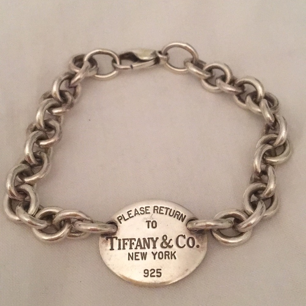 Authentic Tiffany & Co. Oval tag bracelet